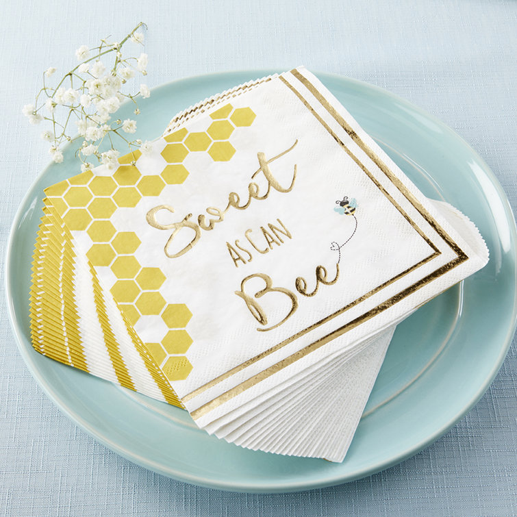 Baby shower paper best sale napkins